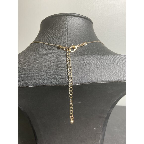 Gold Celestial Necklace With Star Moon & Crystal Pendants Adjustable Chain - Picture 4 of 4